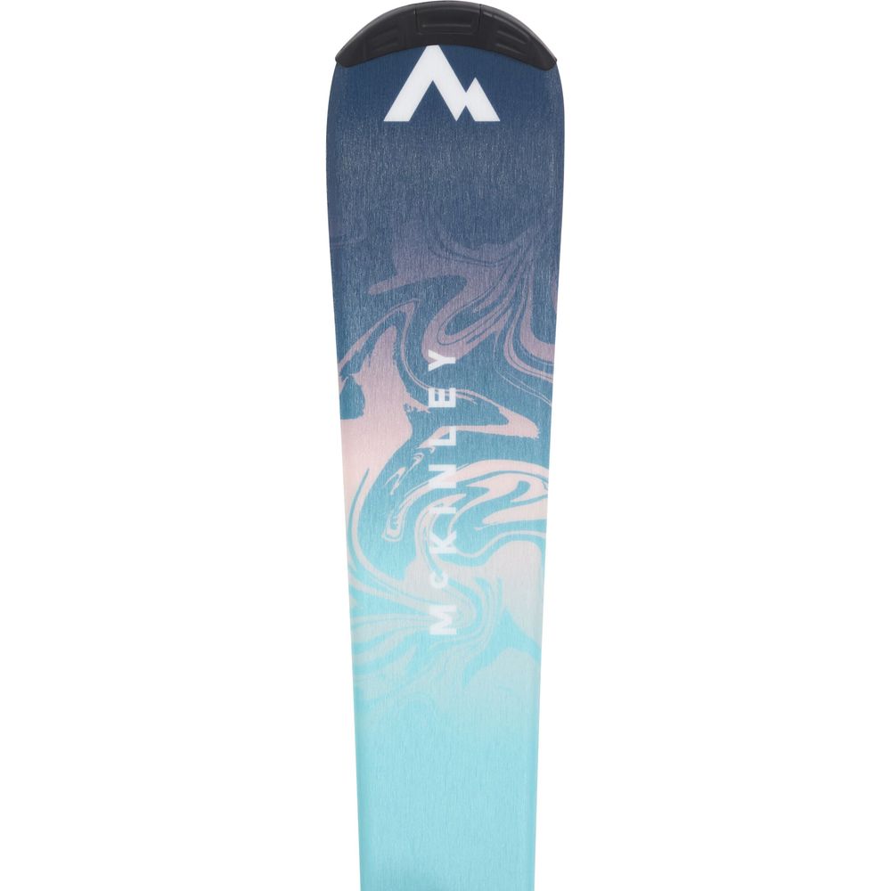 McKinley Kinderski Set Sweety I JT + Systembindung navy-turquoise-pink Produktbild 1