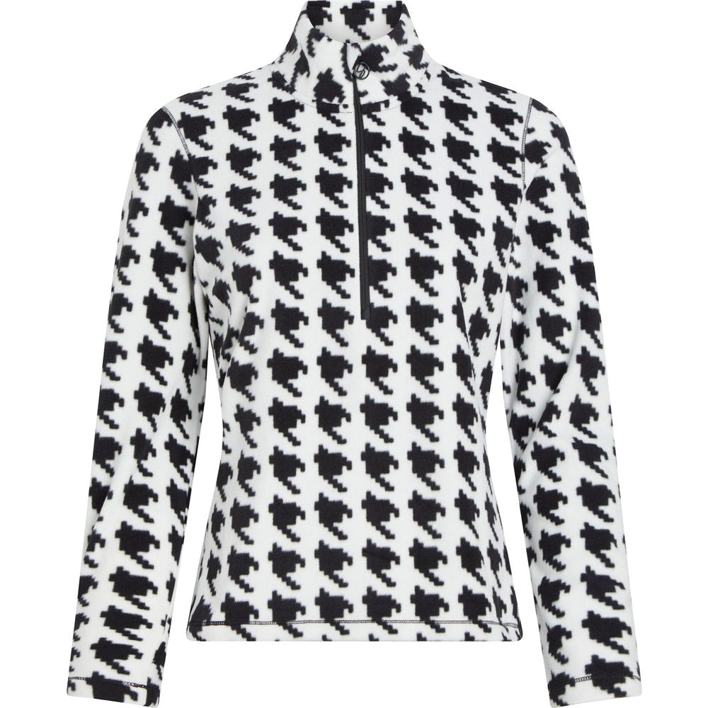 McKinley Langarmshirt Dora II W white-aop-black-nigh Produktbild 0
