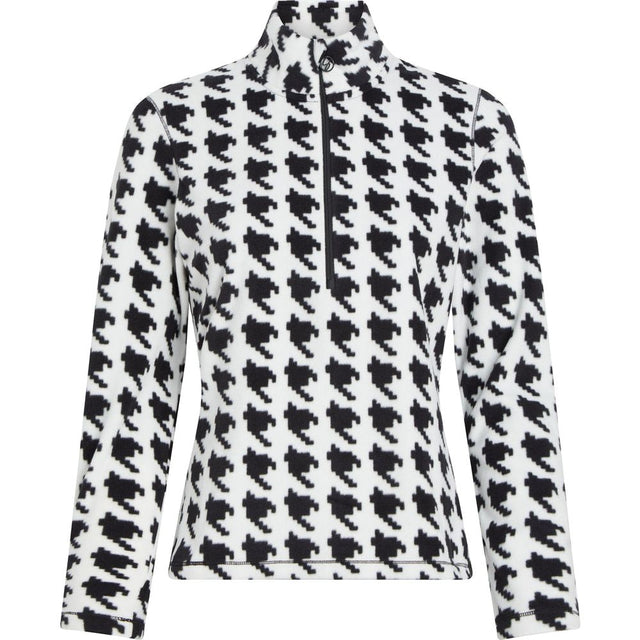 McKinley Langarmshirt Dora II W white-aop-black-nigh Produktbild 0