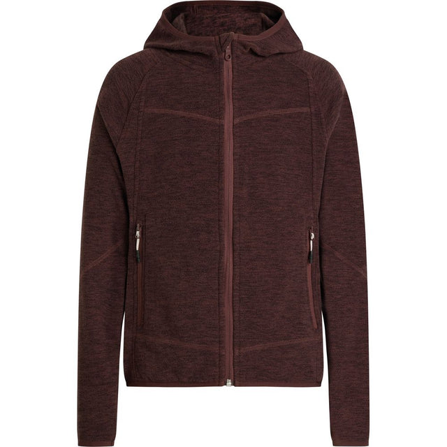 McKinley Mä-Fleece-Jacke Choco Fz Hd Fl G Kinder Fleecejacke melange-red-wine Produktbild 0