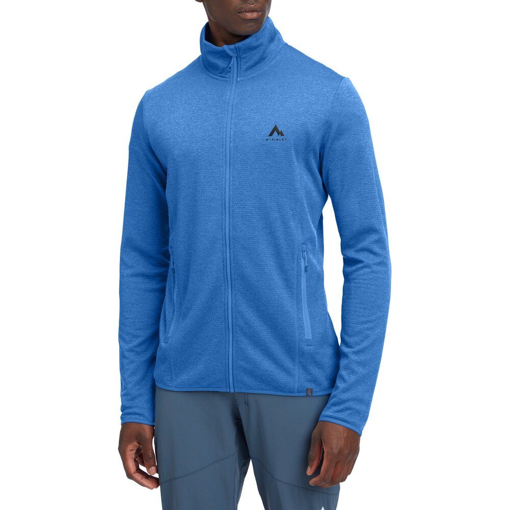 McKinley Roto IV M Herren Fleecejacke melange blue royal Produktbild 1