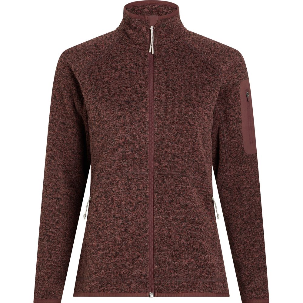 McKinley Skeena Damen Fleecejacke melange-red-wine Produktbild 0