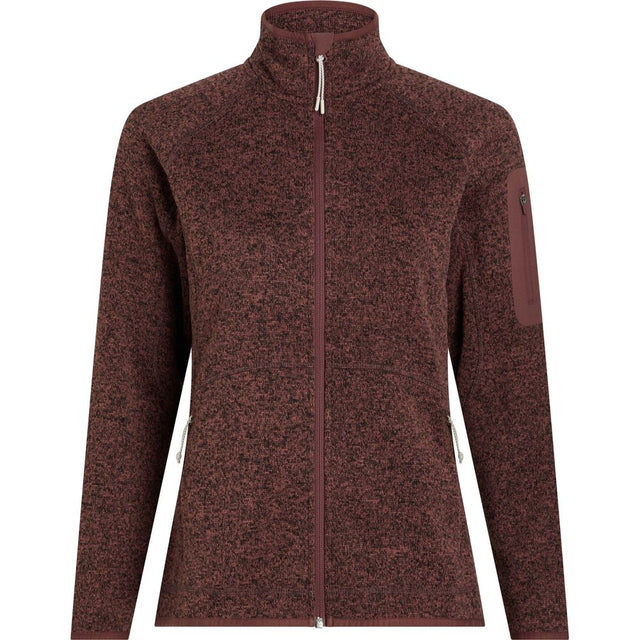 McKinley Skeena Damen Fleecejacke melange-red-wine Produktbild 0