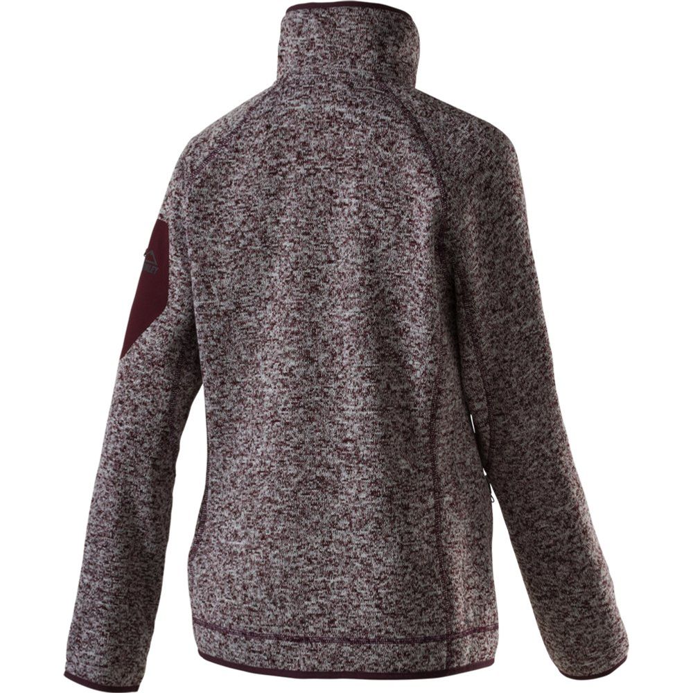 McKinley Skeena Damen Fleecejacke melange-red-wine Produktbild 1