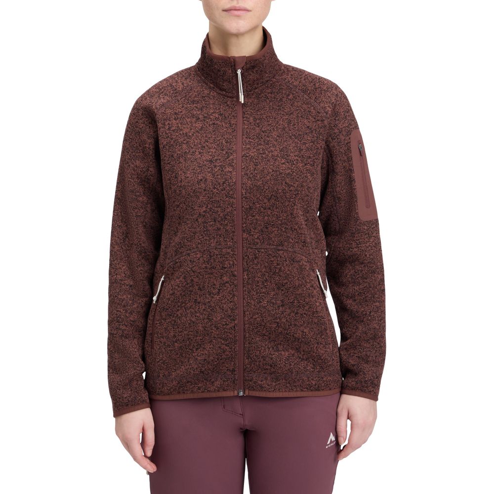 McKinley Skeena Damen Fleecejacke melange-red-wine Produktbild 2