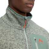 McKinley Skeena III Herren Fleecejacke melange green dark Produktbild 3