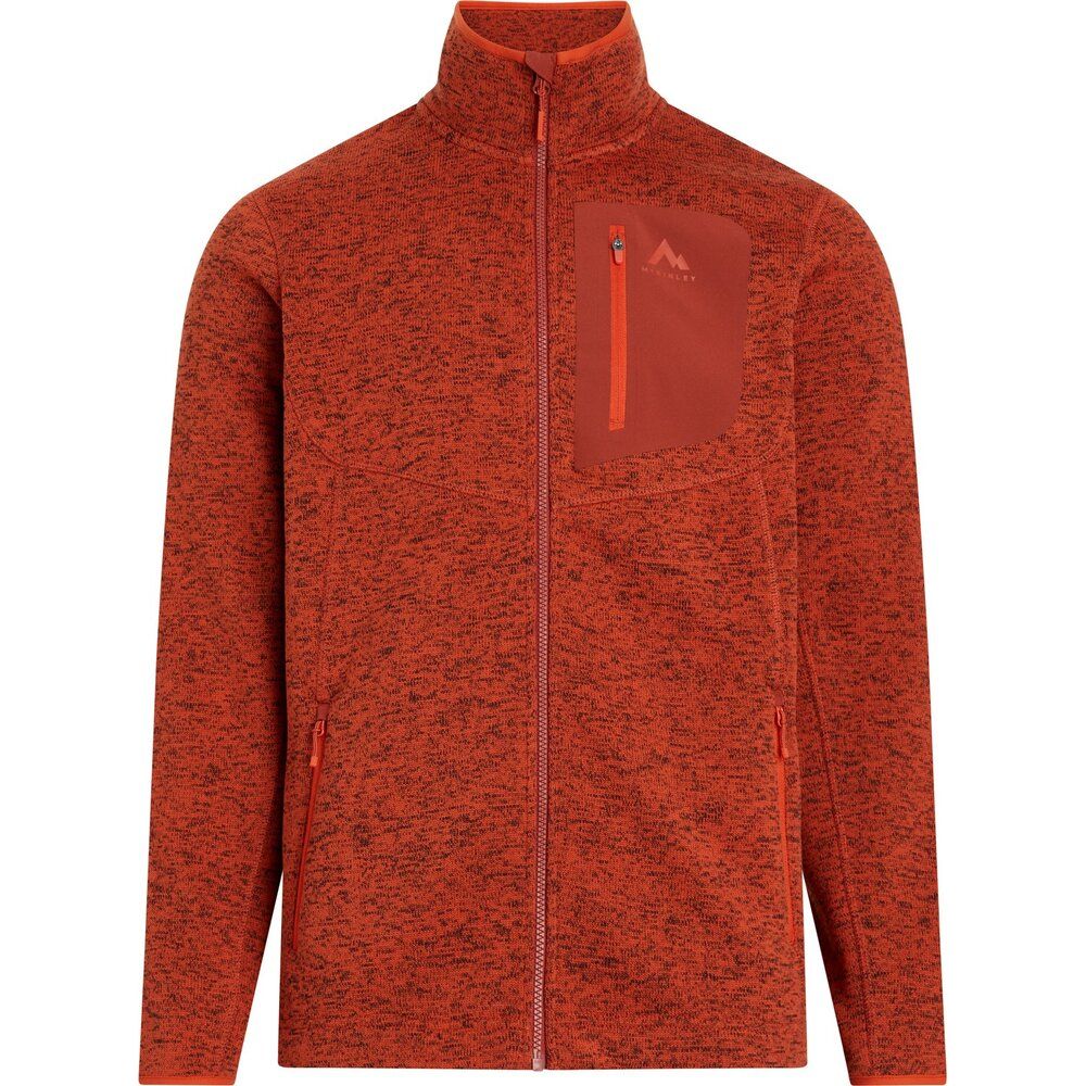 McKinley Skeena III M Herren Fleecejacke melange red rust Produktbild 0