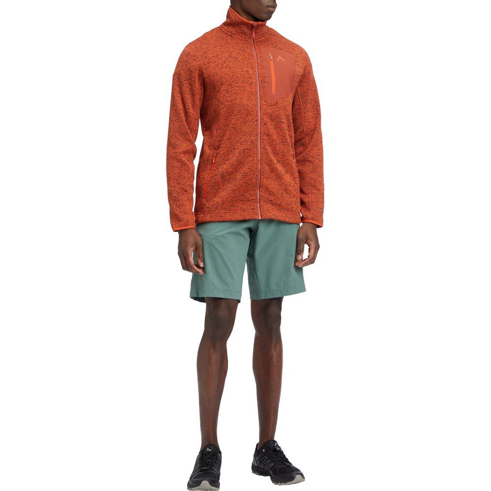 McKinley Skeena III M Herren Fleecejacke melange red rust Produktbild 1