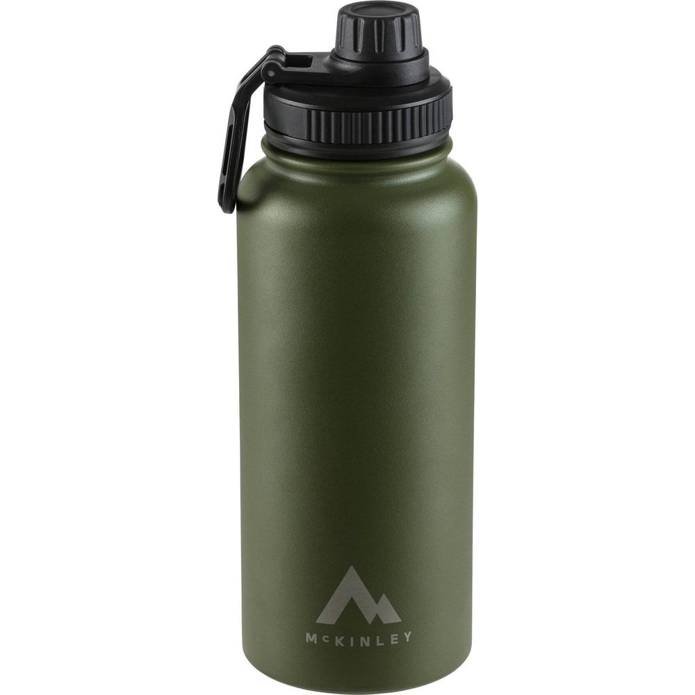 McKinley Trinkflasche Vacuum 1L Schraubverschluss green dark Produktbild 0