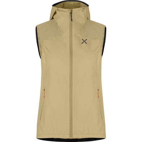 Montura Rise Hooded Damen Weste desert-beige-melon Produktbild 0
