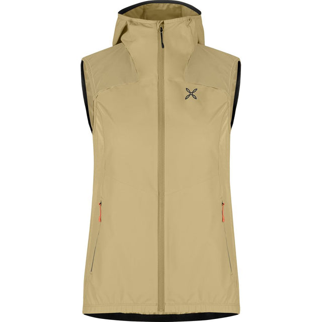 Montura Rise Hooded Damen Weste desert-beige-melon Produktbild 0