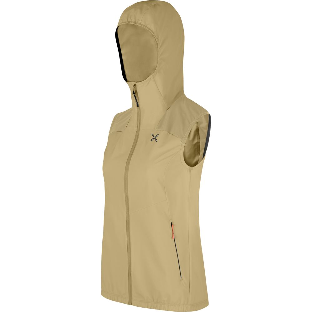 Montura Rise Hooded Damen Weste desert-beige-melon Produktbild 2