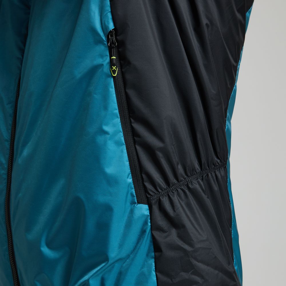 Montura Skisky Evo Hooded Jacket Herren Skitourenjacke steel-blue-sunny-lime Produktbild 9