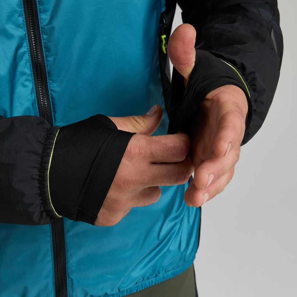 Montura Skisky Evo Hooded Jacket Herren Skitourenjacke steel-blue-sunny-lime Produktbild 6