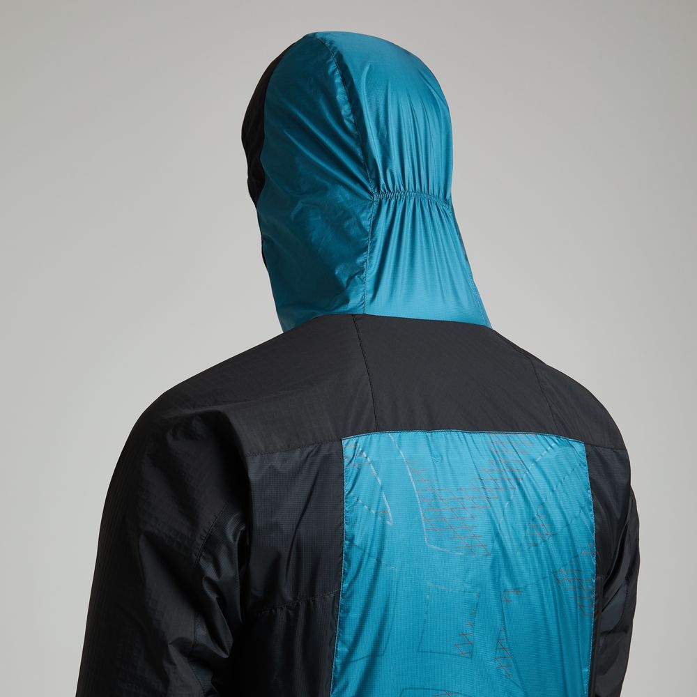 Montura Skisky Evo Hooded Jacket Herren Skitourenjacke steel-blue-sunny-lime Produktbild 7