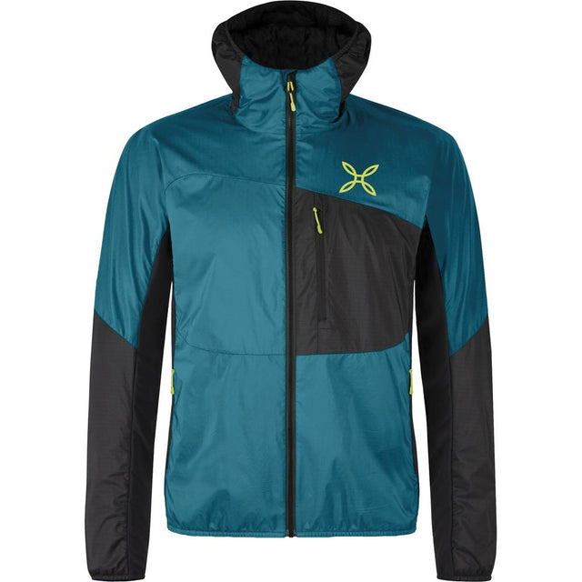 Montura Traccia Octa Hooded Herren Skitourenjacke steel-blue-sunny-lime Produktbild 0