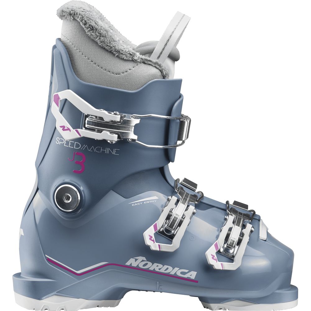 Nordica Speedmachine J 3 Kinder Skischuhe blau-hellblau-fuchsie Produktbild 0
