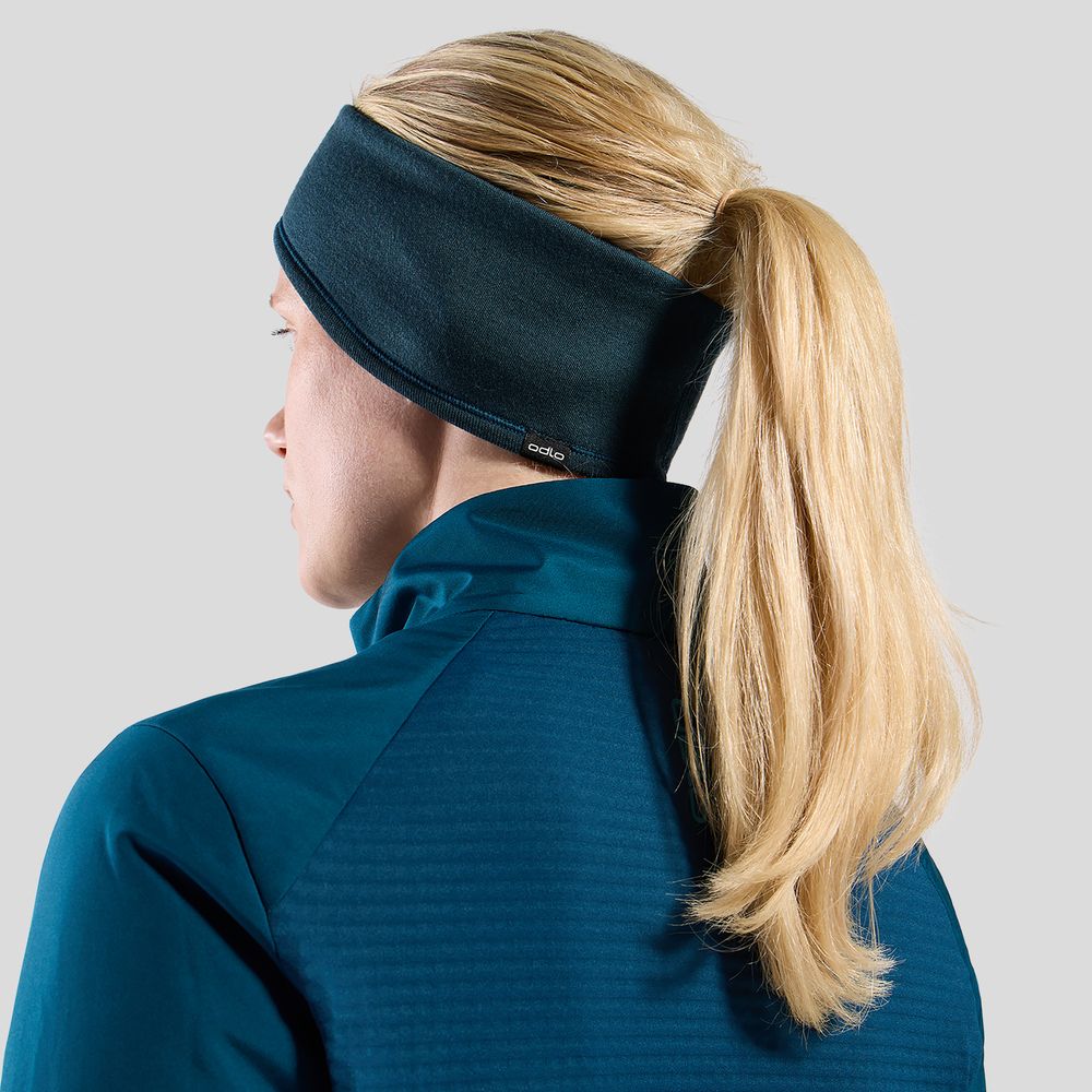 Odlo Merino Warm Stirnband reflecting-pond Produktbild 3