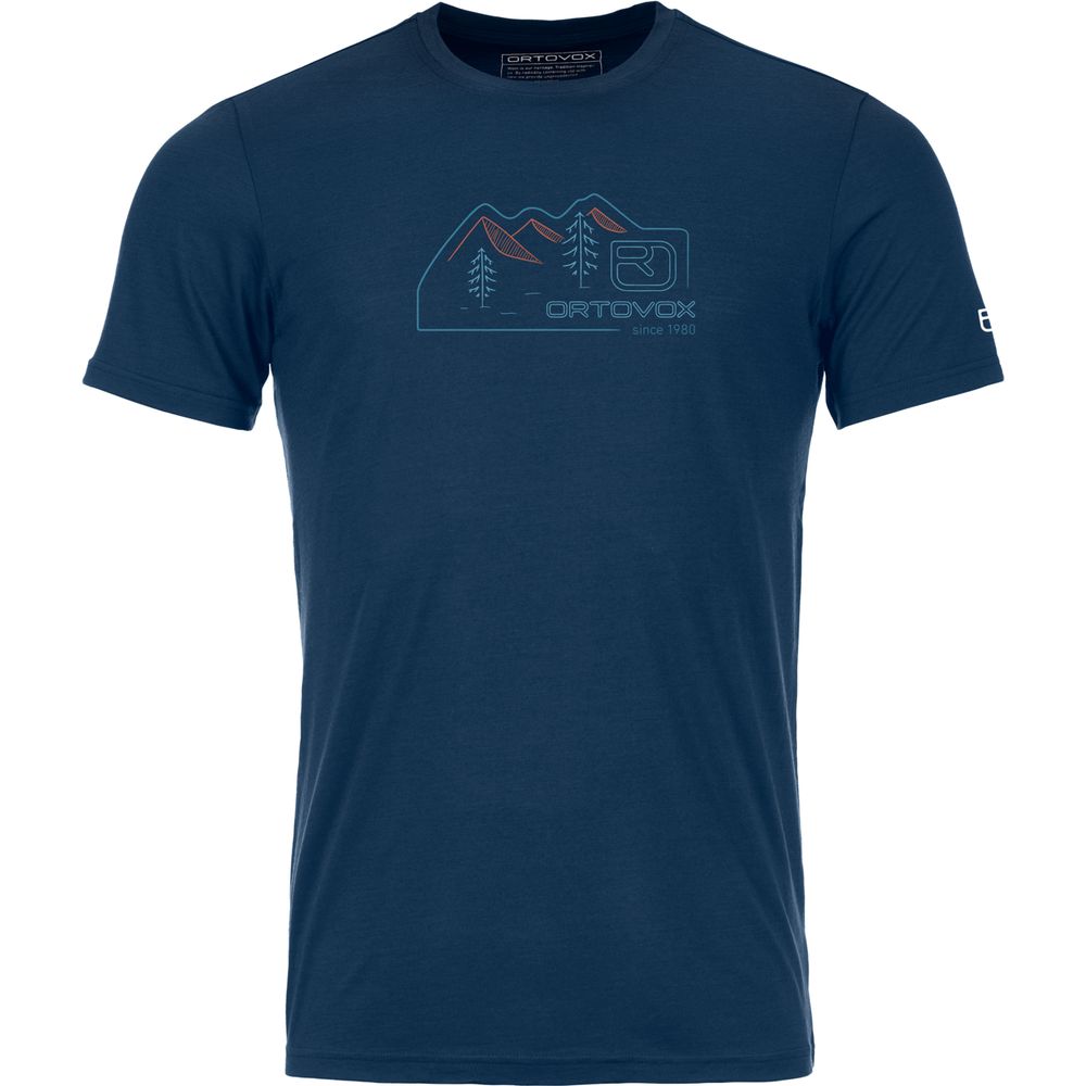 Ortovox 150 Cool Vintage Badge Herren T-Shirt deep ocean Produktbild 0