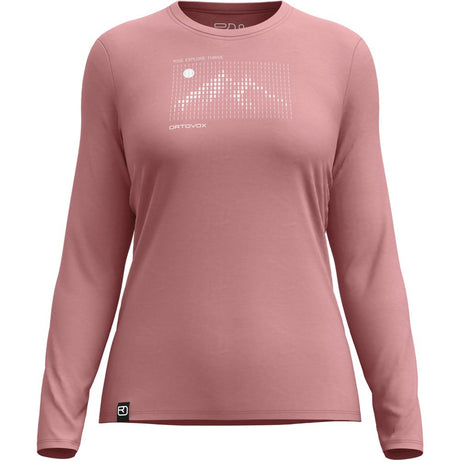 Ortovox 185 Merino Sunrise LS W Damen Langarmshirt dusk-rose Produktbild 0