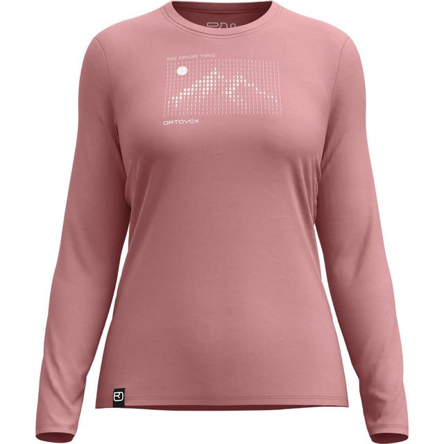 Ortovox 185 Merino Sunrise LS W Damen Langarmshirt dusk-rose Produktbild 0