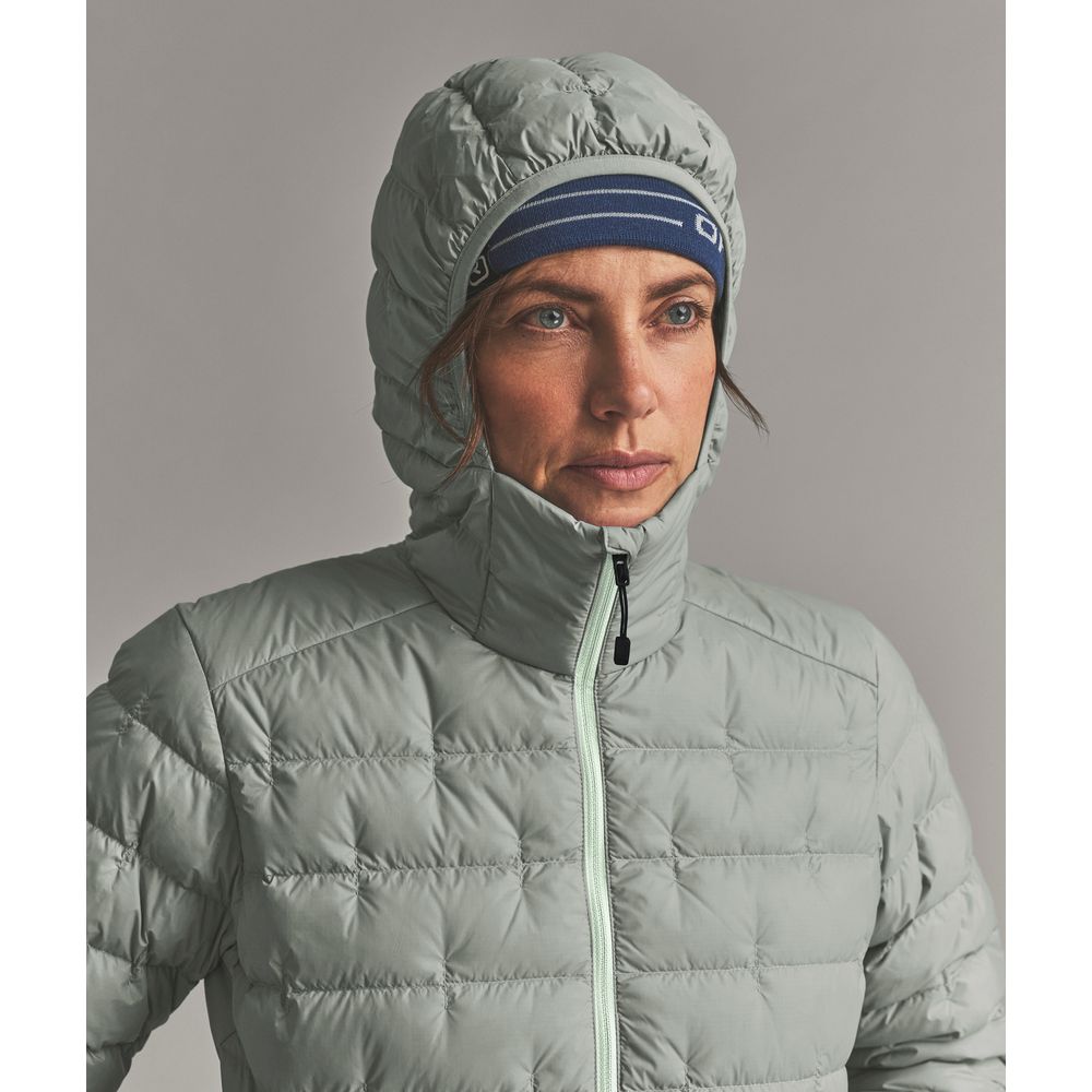 Ortovox Downwool 180 Hooded Jacket Damen Isolationsjacke green-sage Produktbild 4
