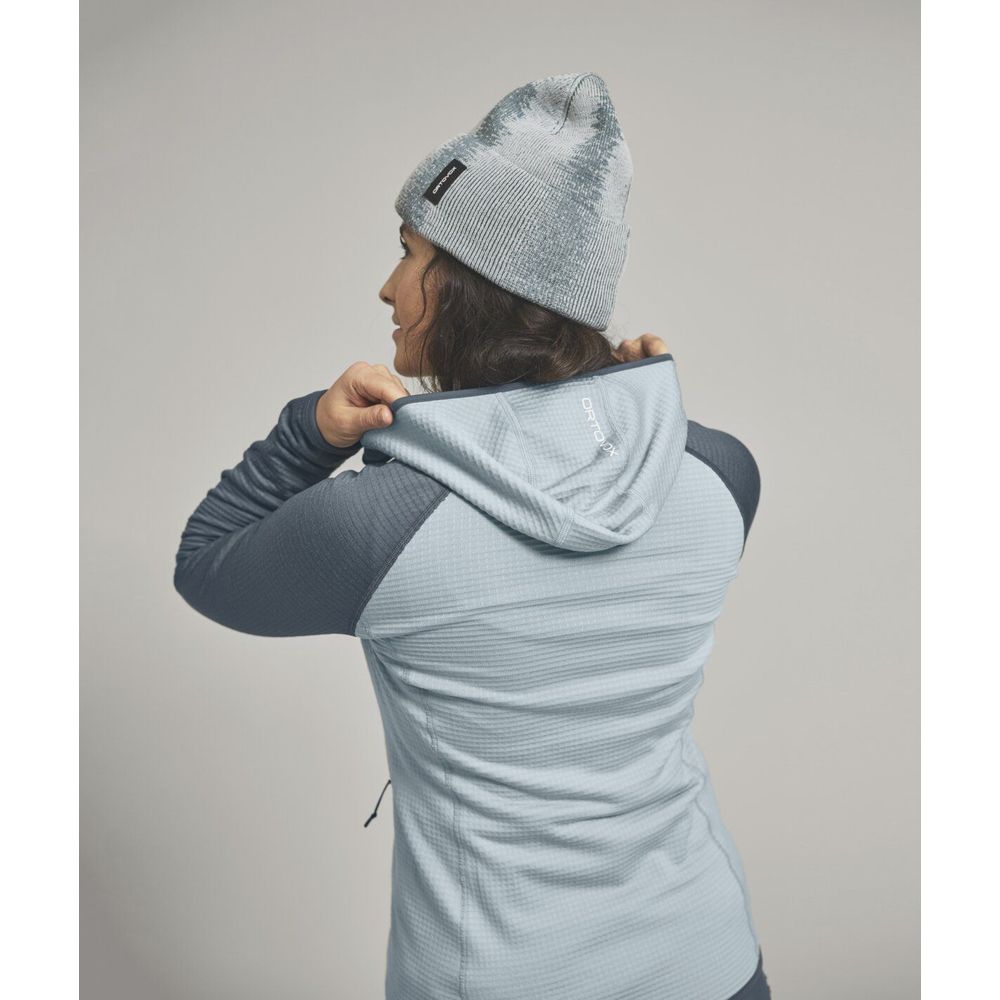 Ortovox Fleece GP Classic Knit Hoody Damen Fleecejacke glacier-grey Produktbild 5