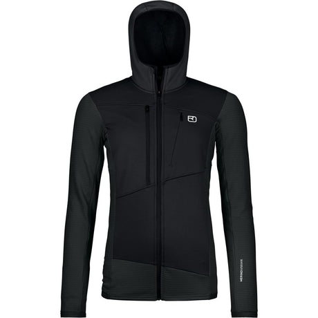 Ortovox Fleece Grid Hoody Damen Fleecejacke black-raven Produktbild 0