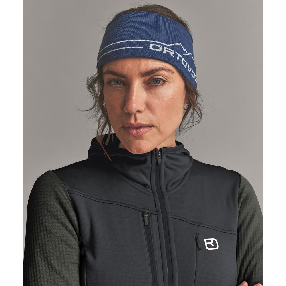 Ortovox Fleece Grid Hoody Damen Fleecejacke black-raven Produktbild 4