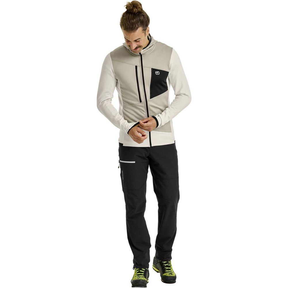 Ortovox Fleece Grid Hoody Herren white chalk Produktbild 2