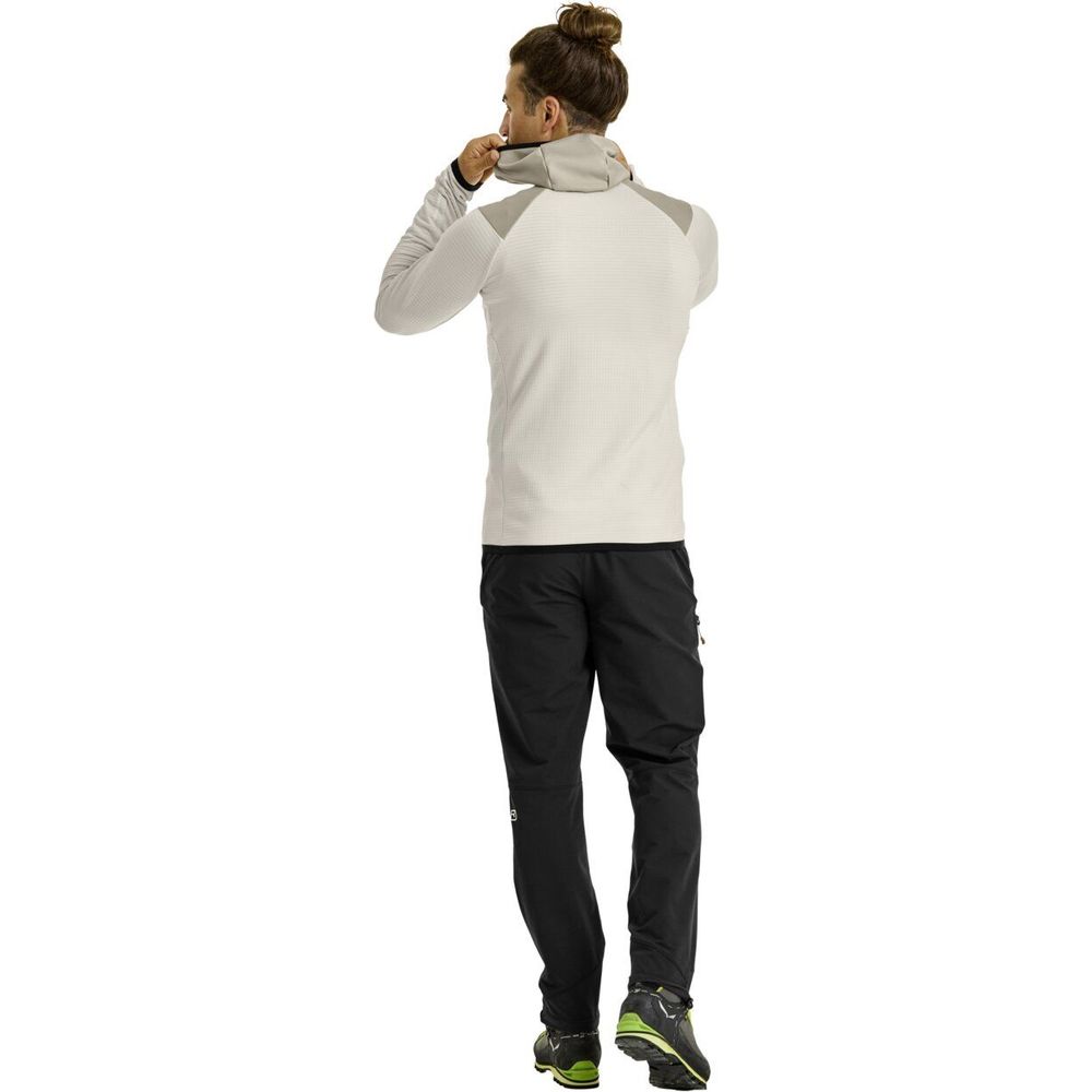 Ortovox Fleece Grid Hoody Herren white chalk Produktbild 3