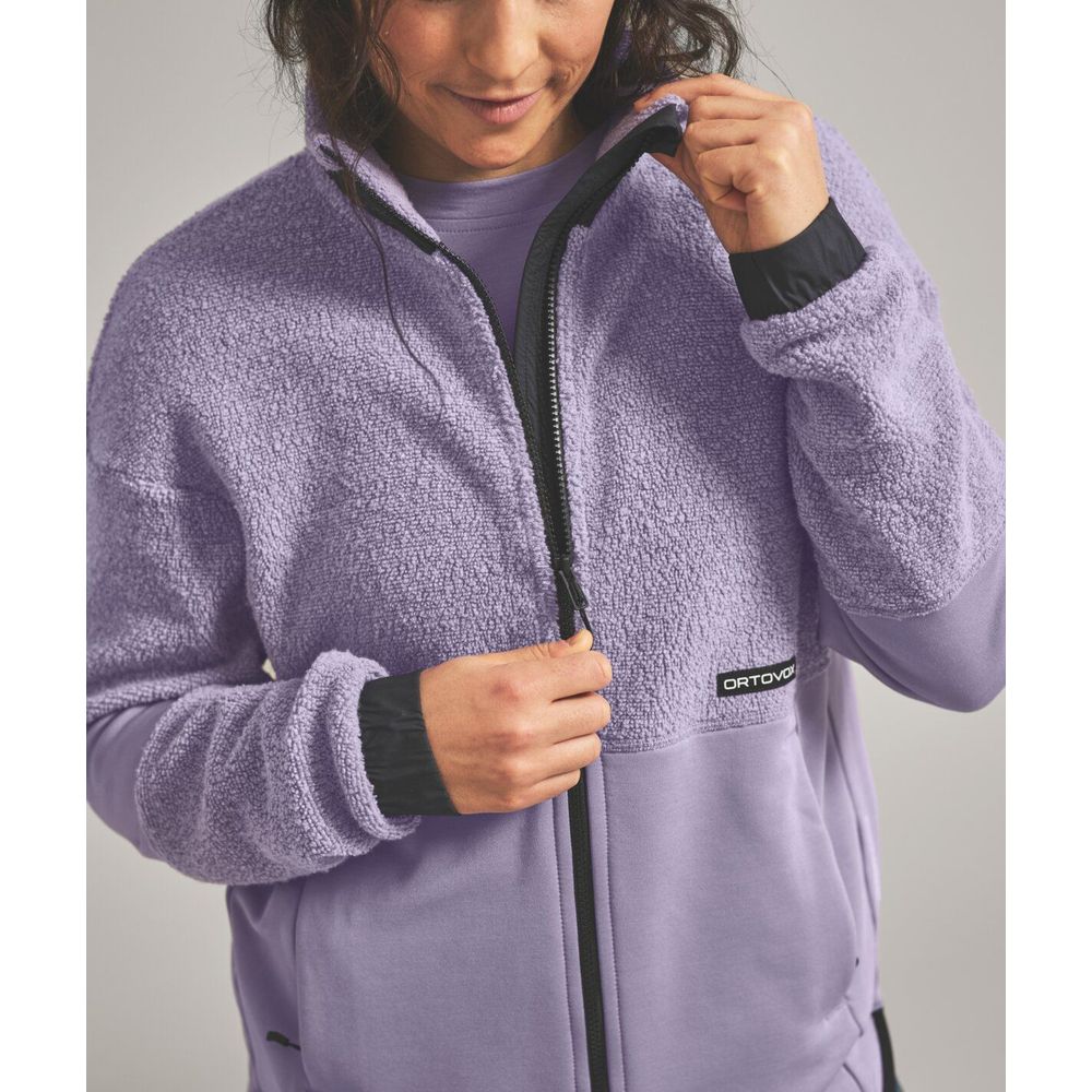 Ortovox Fleece Teddy Damen Jacke white tea Produktbild 5