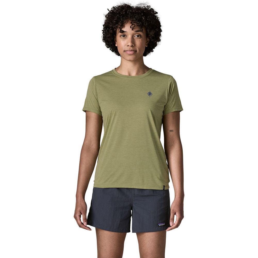 Patagonia Cap Cool Hut Tripper T-Shirt Damen gumtree-green / light-gumtree-green / dye Produktbild 1