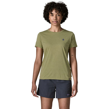 Patagonia Cap Cool Hut Tripper T-Shirt Damen gumtree-green / light-gumtree-green / dye Produktbild 1