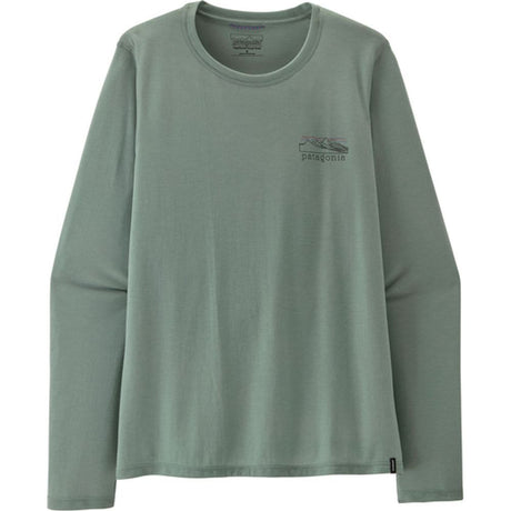 Patagonia Cap Cool Trail Langarmshirt Stratapeaks Damen cover-green Produktbild 0