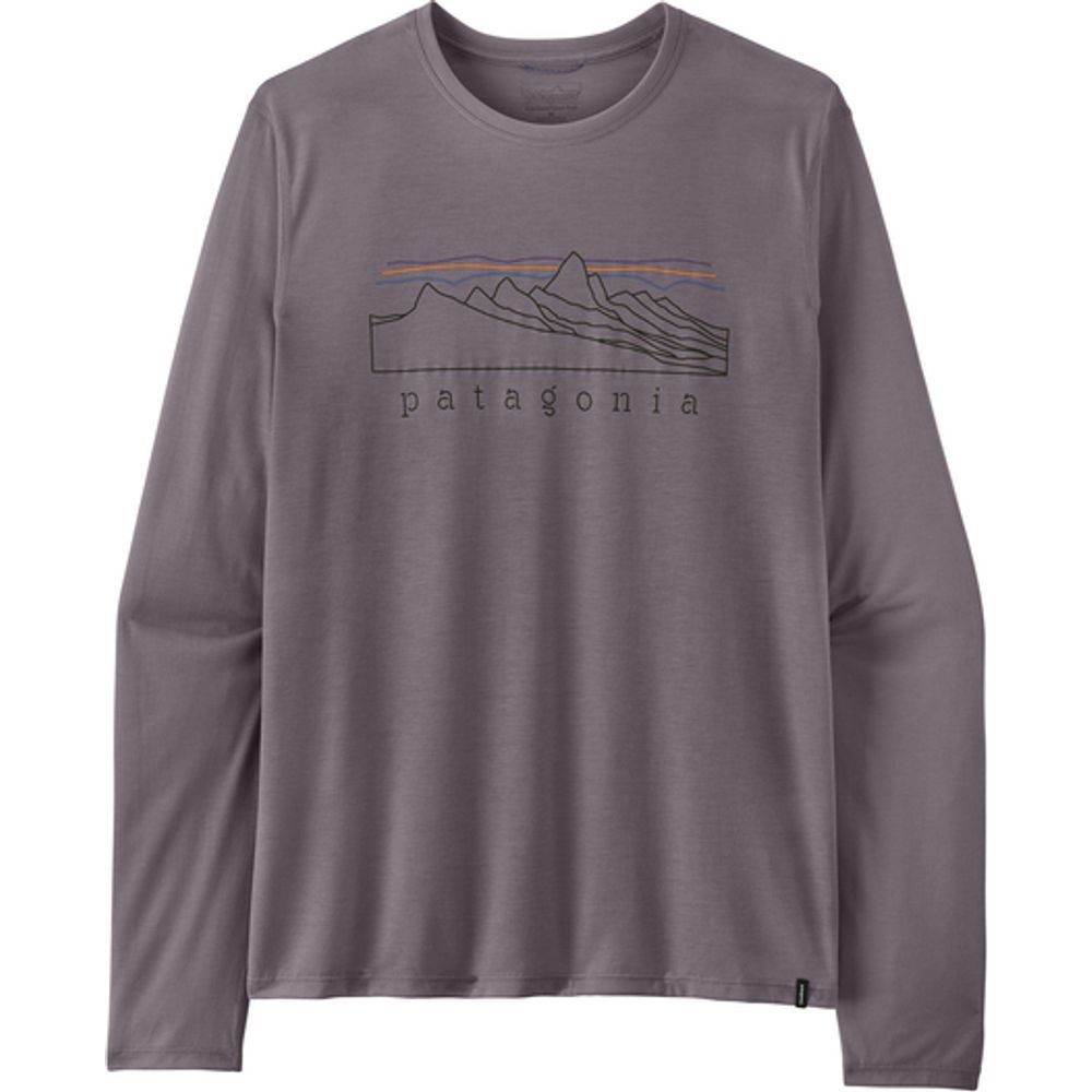 Patagonia Cap Cool Trail Shirt Stratapeaks Langarmshirt Herren may-grey Produktbild 0