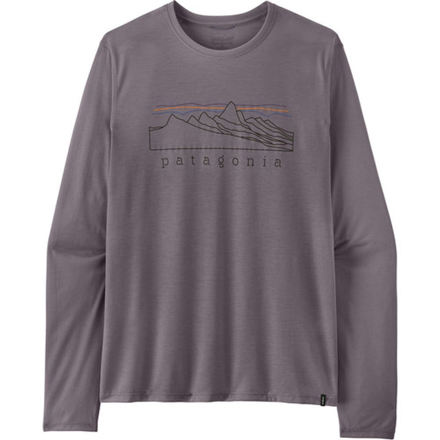 Patagonia Cap Cool Trail Shirt Stratapeaks Langarmshirt Herren may-grey Produktbild 0