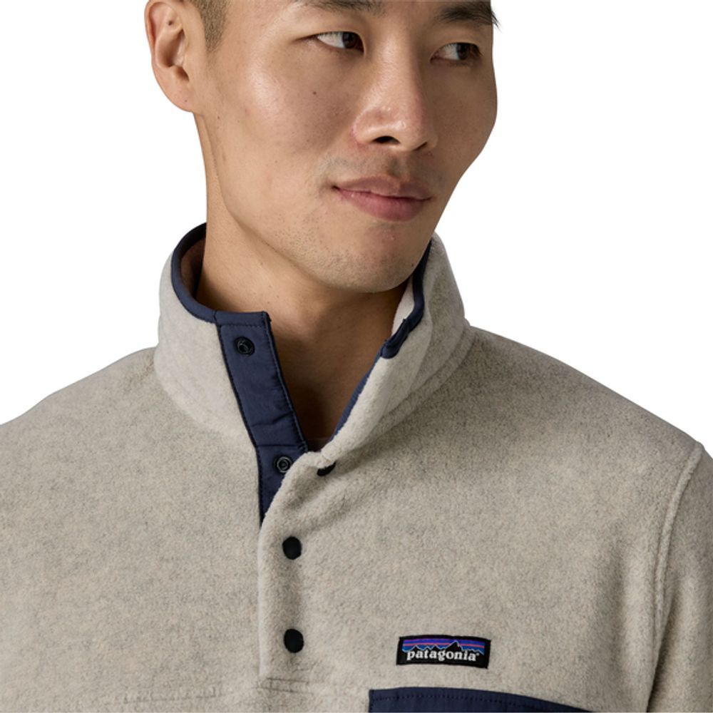 Patagonia Lightweight Synchilla® Snap-T® Fleecepullover Herren oatmeal-heather / smolder Produktbild 4
