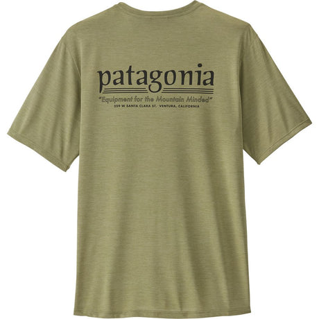 Patagonia Mens Cap Cool Hut Tripper T-Shirt Herren gumtree-green / light-gumtree-green / dye Produktbild 0