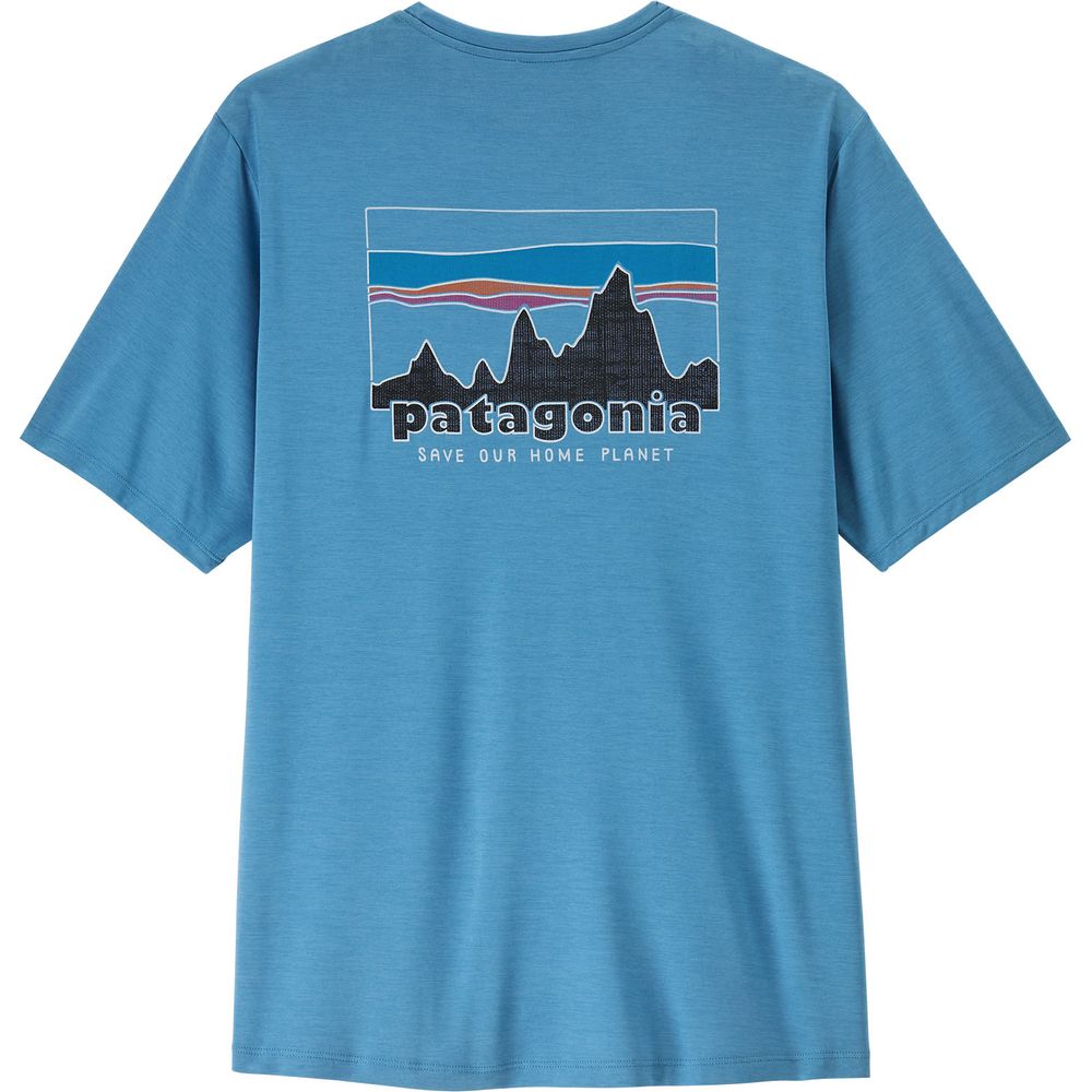 Patagonia M's Cap Cool Daily Shirt - '73 Skyline Herren T-Shirt shore blue light shore blue x dye Produktbild 1