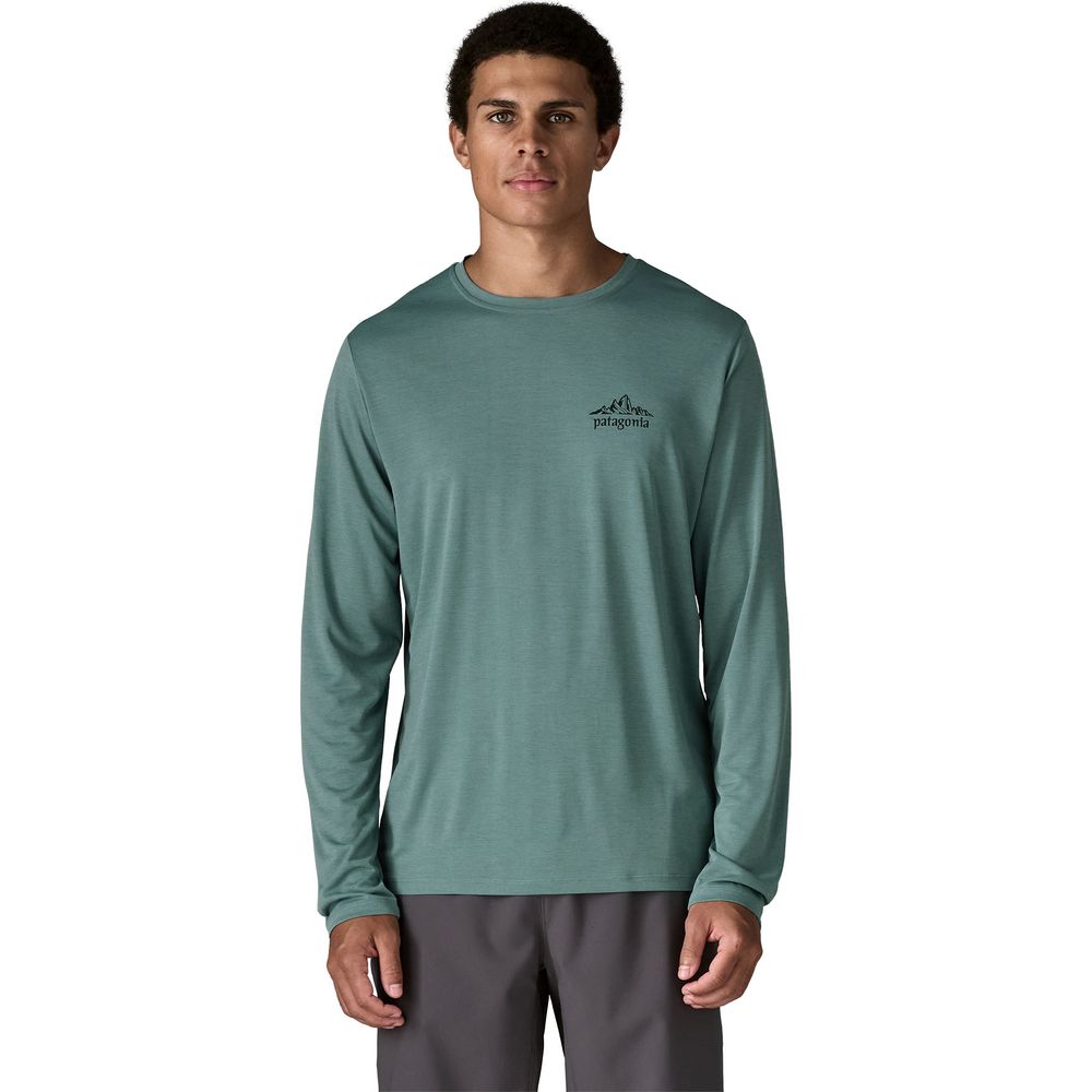 Patagonia M’s Long-Sleeved Capilene Cool Daily Shirt - Cloud Crag Herren Langarmshirt blue sage-light blue sage x dye Produktbild 1