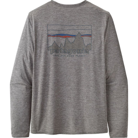 Patagonia M's L/s Cap Cool Daily Graphic Shirt '73 skyline: feather grey Produktbild 1