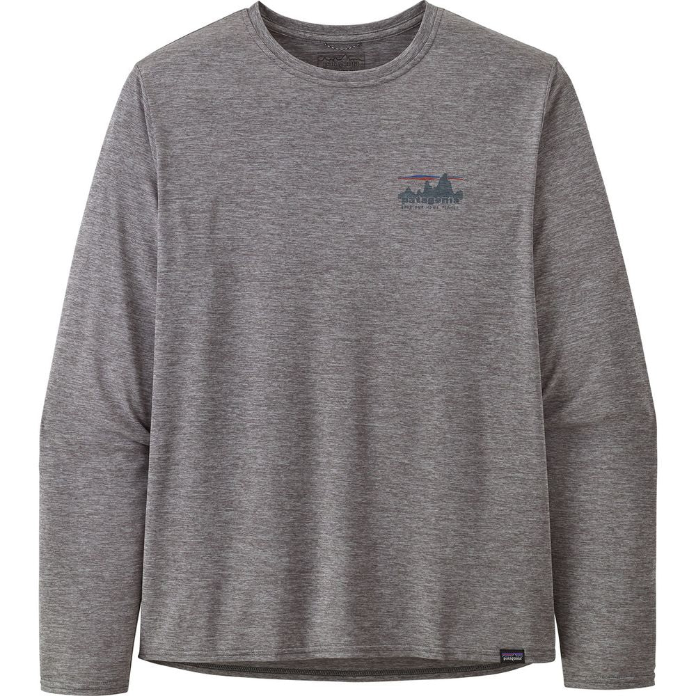 Patagonia M's L/s Cap Cool Daily Graphic Shirt '73 skyline: feather grey Produktbild 2