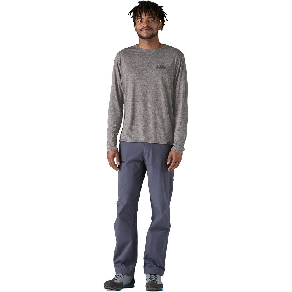 Patagonia M's L/s Cap Cool Daily Graphic Shirt '73 skyline: feather grey Produktbild 7
