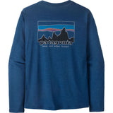 Patagonia M's L/s Cap Cool Daily Shirt - '73 Skyline Herren Langarmshirt clement blue-light clement blue x dye Produktbild 1