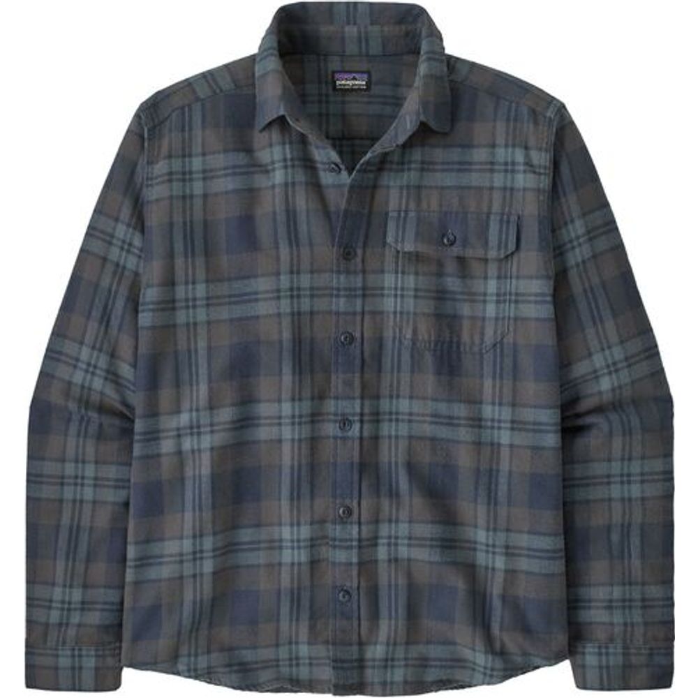 Patagonia M's L/s LW Fjord Flannel Herren Hemd paw: smolder blue Produktbild 0