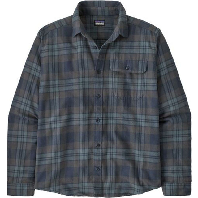 Patagonia M's L/s LW Fjord Flannel Herren Hemd paw: smolder blue Produktbild 0