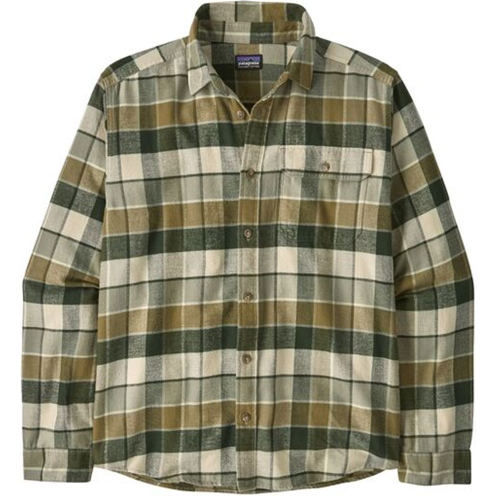 Patagonia M's L/s LW Fjord Flannel Herren Hemd rocky: old growth green Produktbild 0