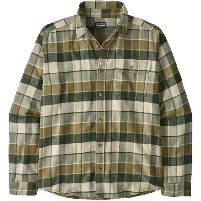 Patagonia M's L/s LW Fjord Flannel Herren Hemd rocky: old growth green Produktbild 0