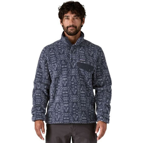 Patagonia M's LW Synch Snap-t Herren Fleece-Pullover P/o flow: sunken blue Produktbild 1